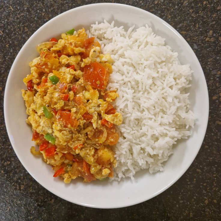 Plain Rice & Eggs