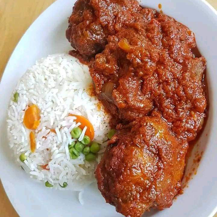 Plain Rice & Chicken